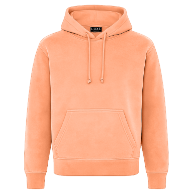 Adult Garment Dye Hoodie Neon Cantaloupe (GDH-100)